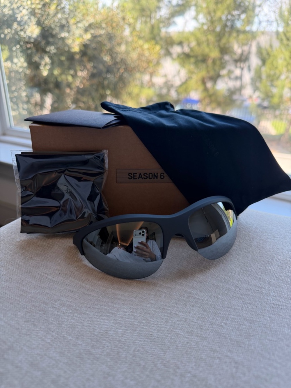 Yeezy Matte Black Season 6 Sunglasses